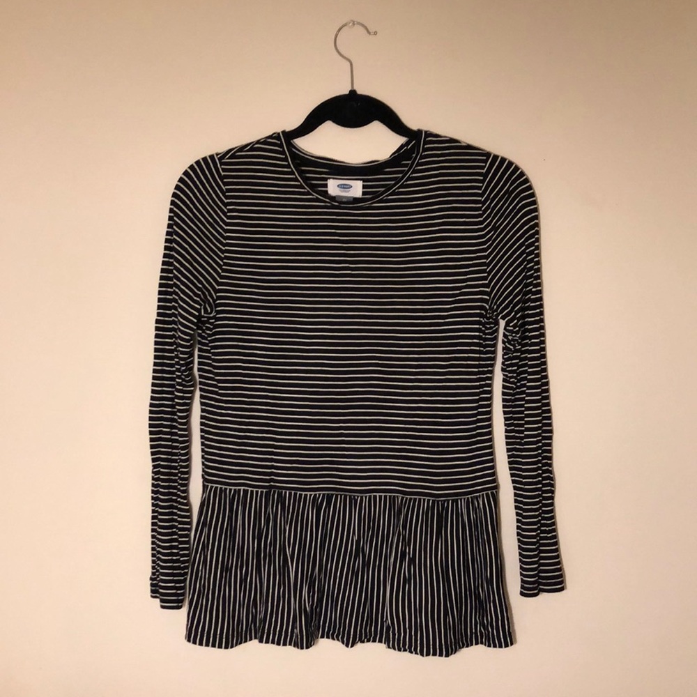 Old Navy Long Sleeve Peplum Top